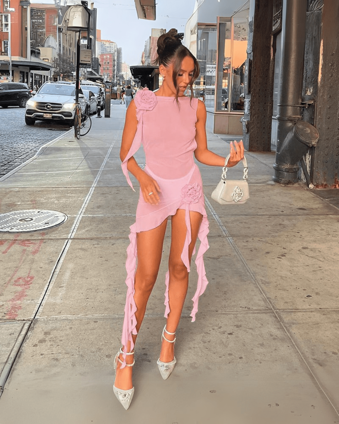 Alanna | Mini Robe de Plage dos Nu pour Femmes pour les Vacances D'Été