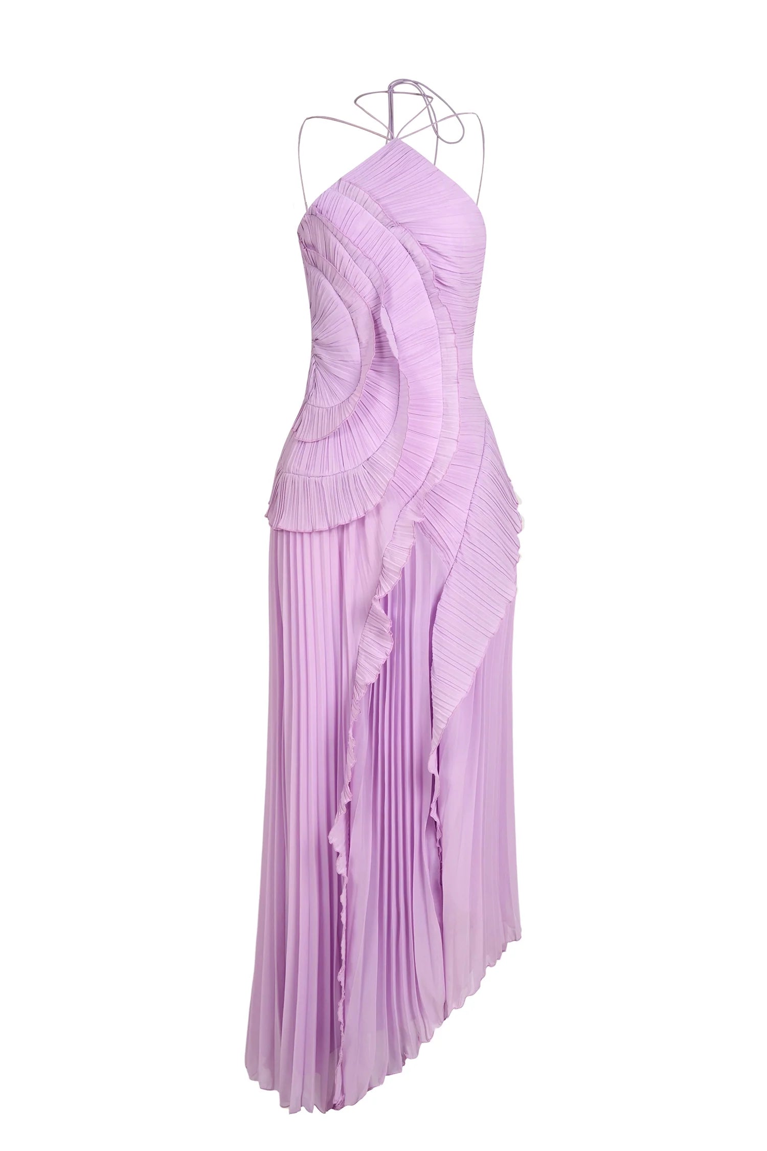 Eliza | Robe Longue D'Invitée de Mariage à Volants Plissés pour Femme