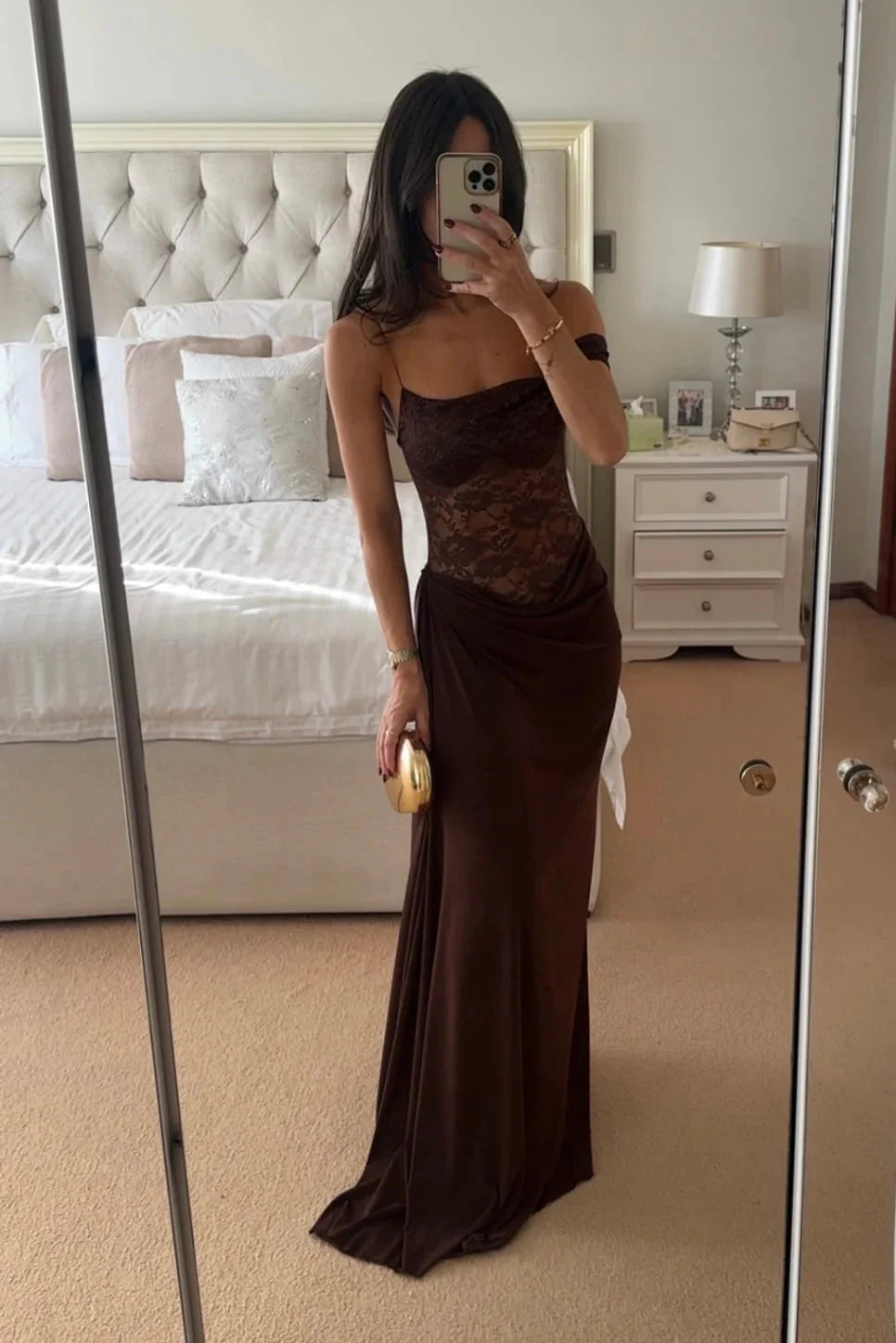 Emily | Robe D'Été Longue et Élégante en Dentelle pour Femme