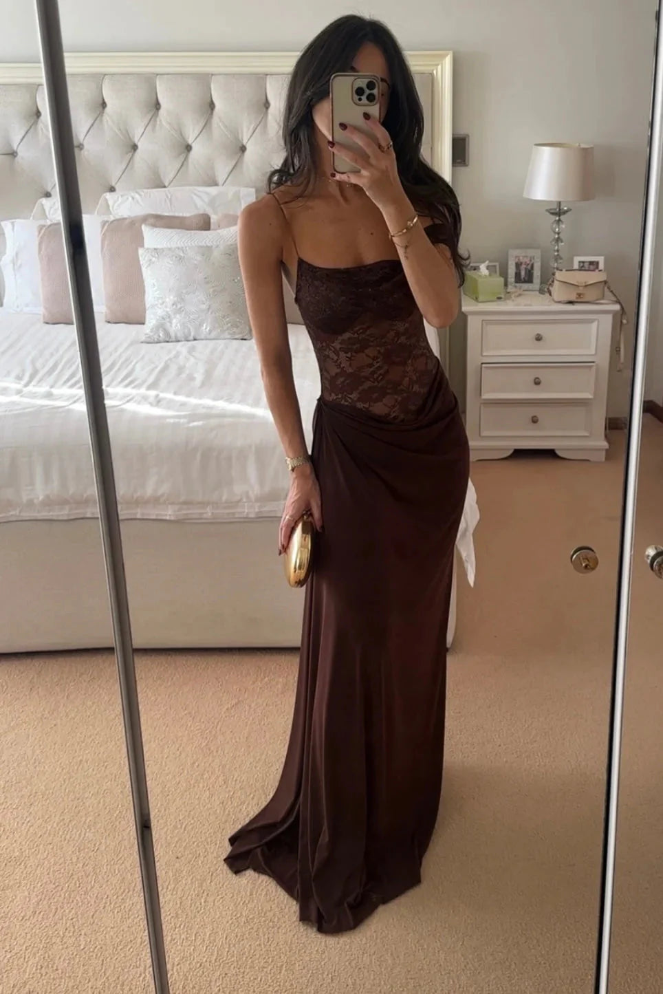 Emily | Robe D'Été Longue et Élégante en Dentelle pour Femme