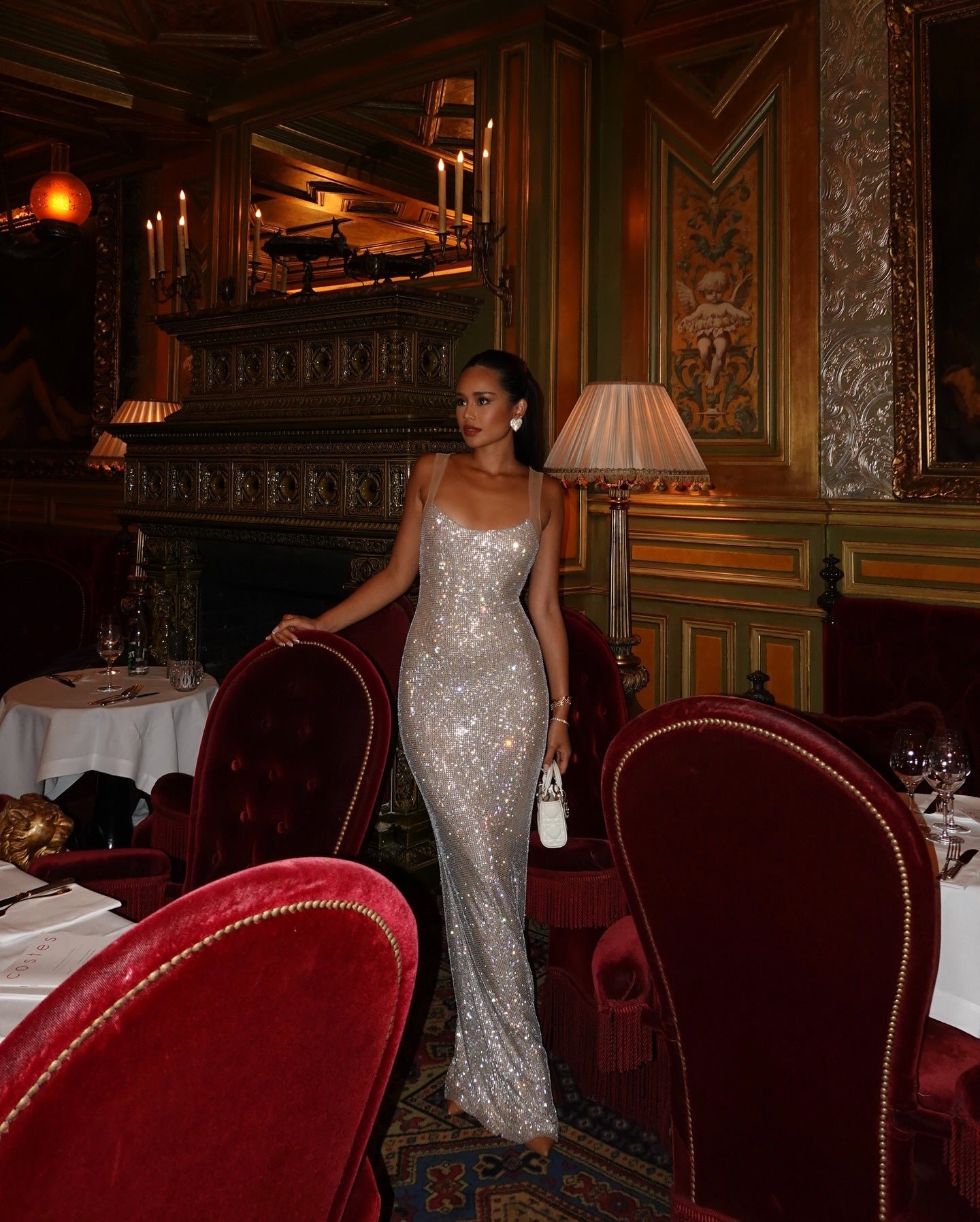 Jessica | Robe Longue de Bal Éclatante à Paillettes pour Femme