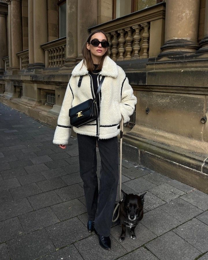 Katherine | Veste Teddy Surdimensionnée pour Femmes