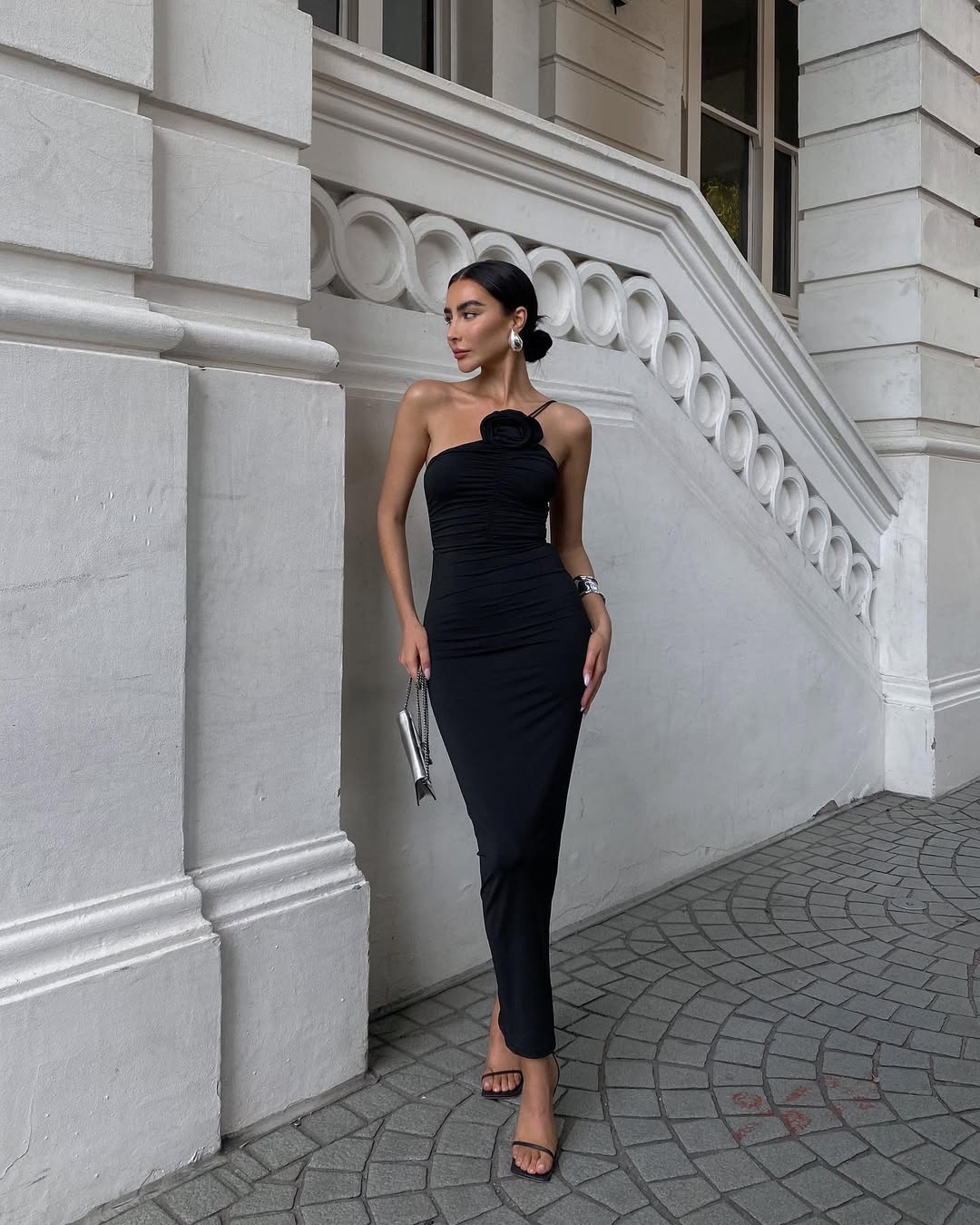 Kennedy | Robe Longue Florale Sophistiquée Sans Manches pour Femme