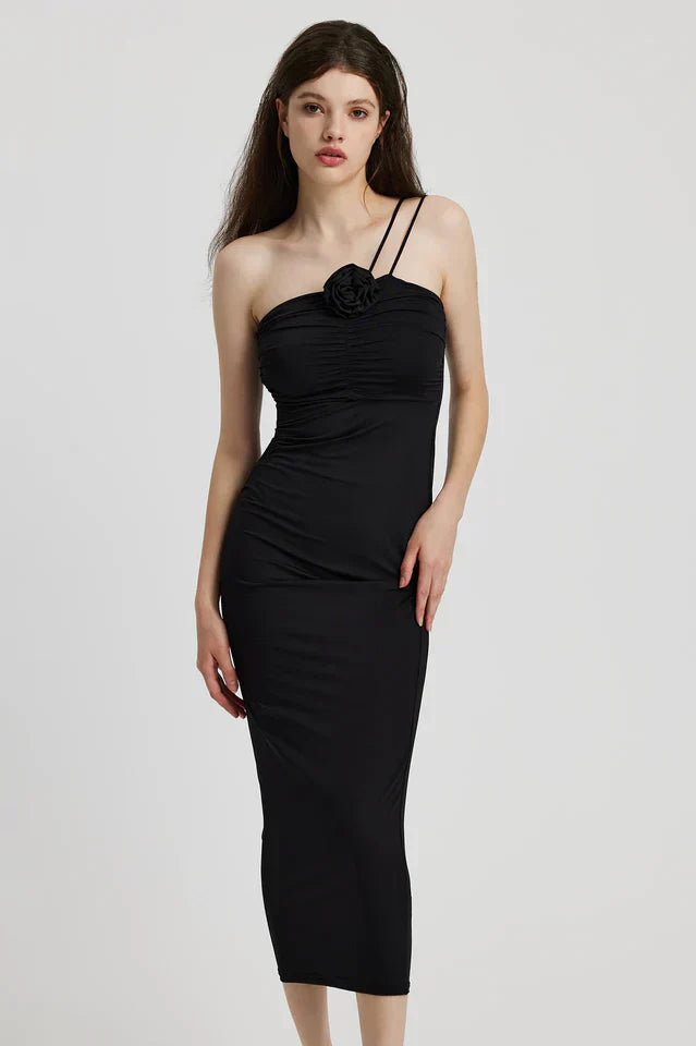 Kennedy | Robe Maxi Fleurie Sophistiquée Sans Manches pour Femme
