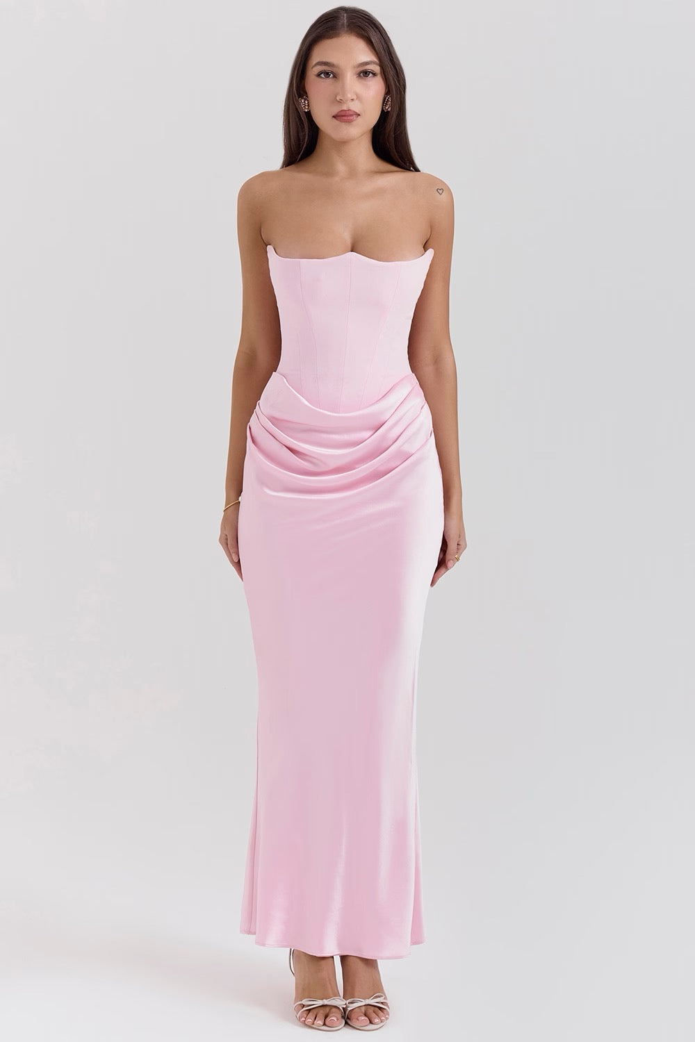 Maisy | Robe Maxi Bustier Style Corset pour Invitée de Mariage