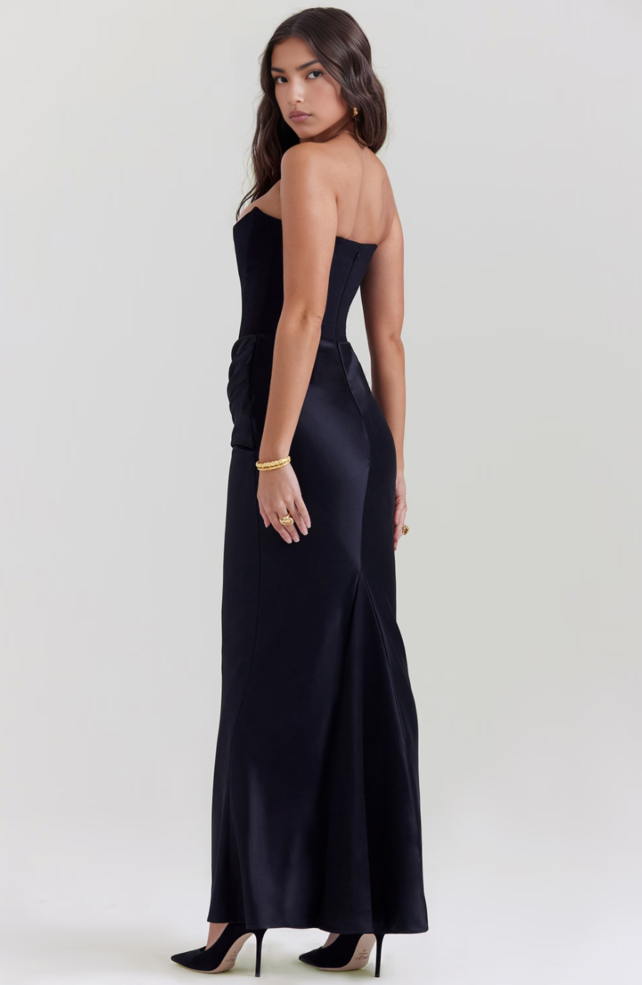 Maisy | Robe Maxi Bustier Style Corset pour Invitée de Mariage