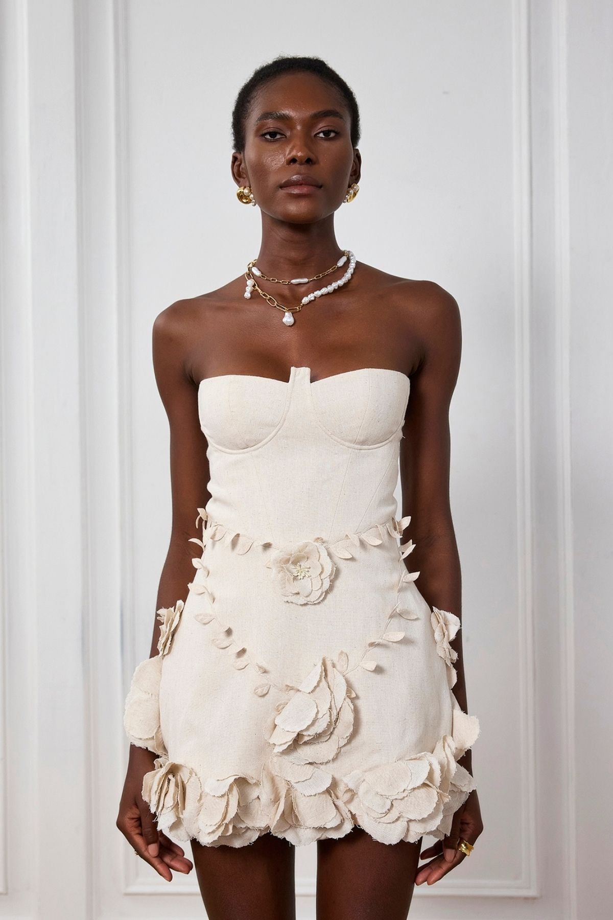 Monroe | Robe de Cocktail Courte Bustier Corset pour Femme