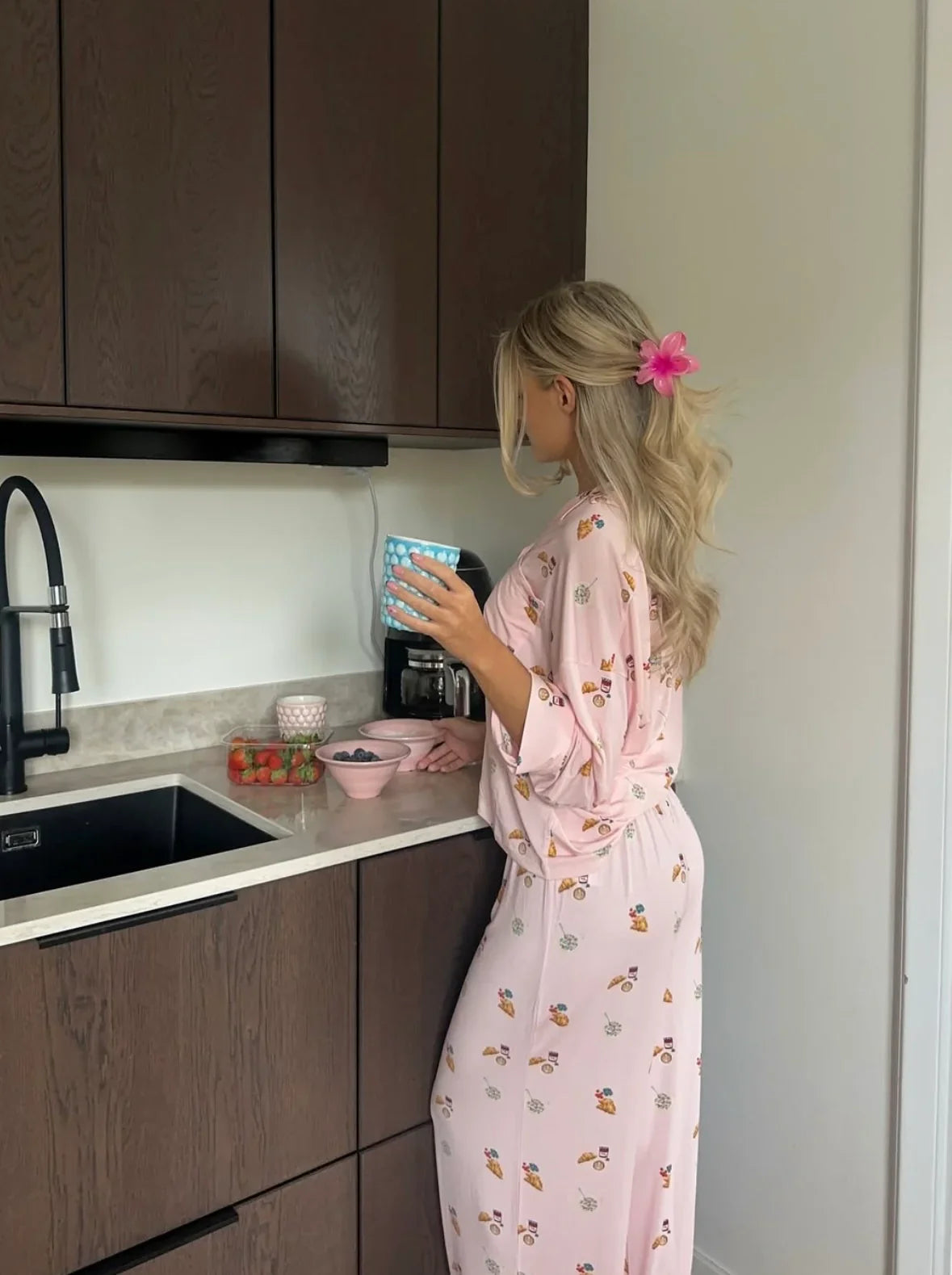 Nicole | Ensemble de Pyjama Douillet Imprimé pour Femme
