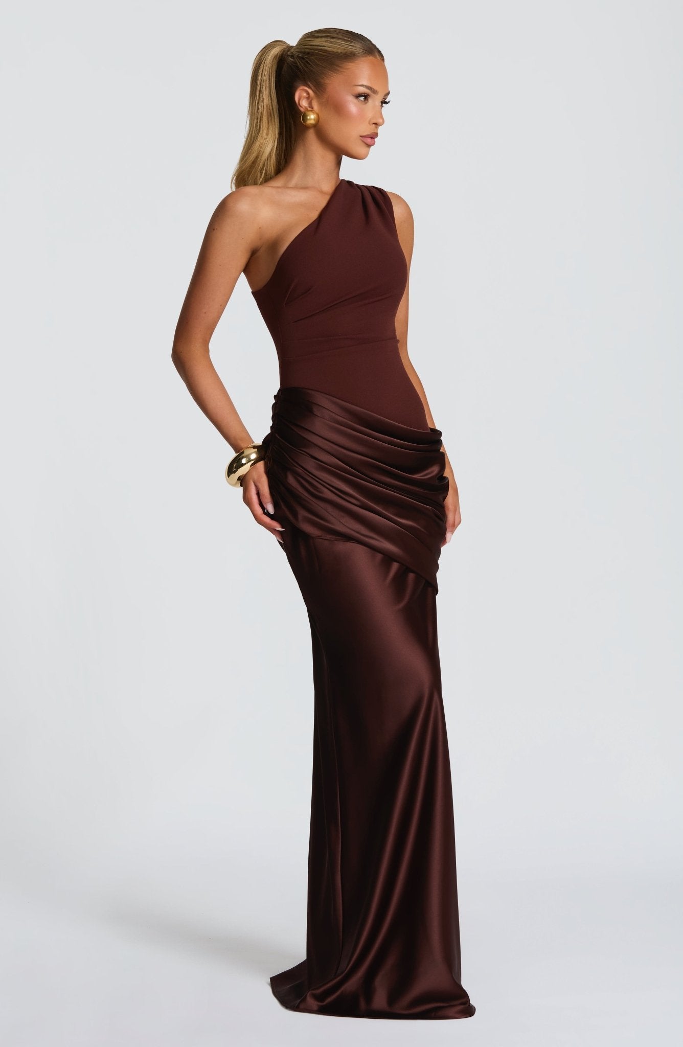 Ophelia | Robe Maxi Asymétrique pour Invitée de Mariage