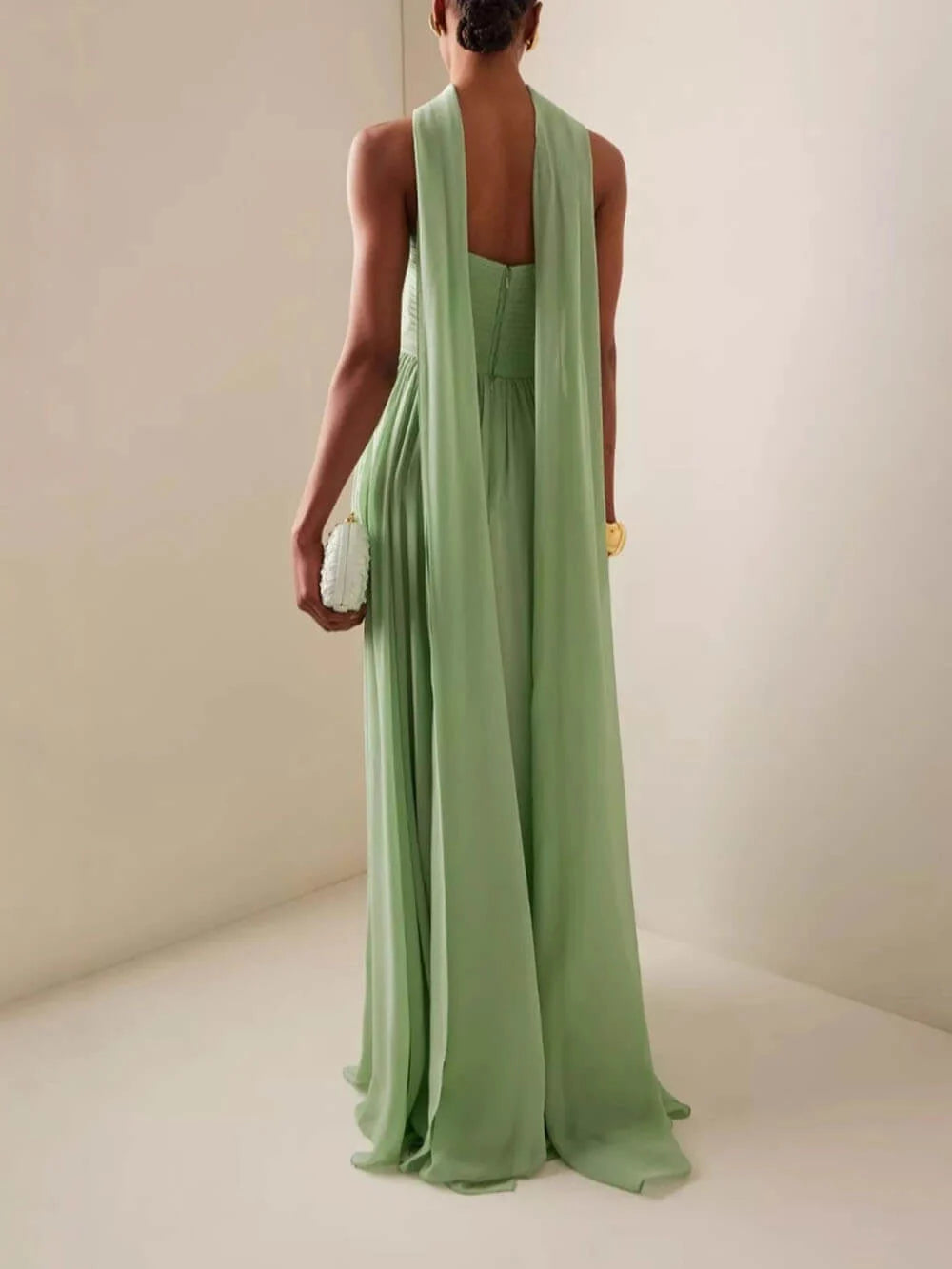 Romilly | Robe D'Invité de Mariage Maxi Élégante Bustier pour Femme