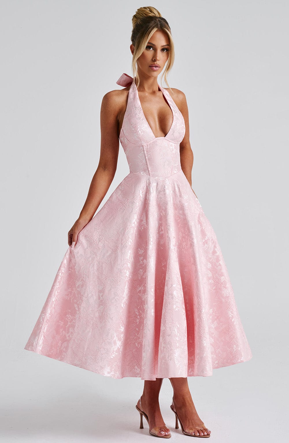 Rosalie | Robe Midi dos Nu Chic de Mariage pour Femme
