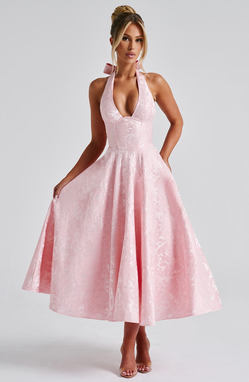 Rosalie | Robe Midi dos Nu Chic de Mariage pour Femme