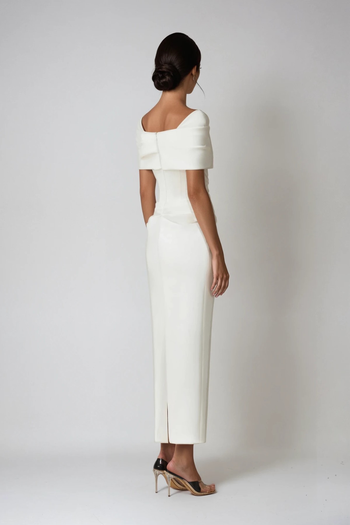 Thea | Robe de Soirée Longue à Épaules Dénudées et Fronces pour Femme