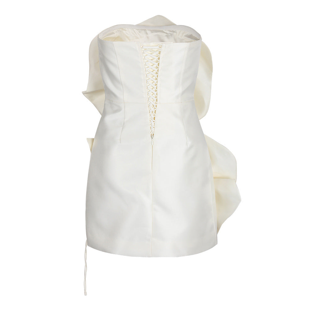 Anna | Robe Mini Bustier Avec Détails Floraux pour Femmes