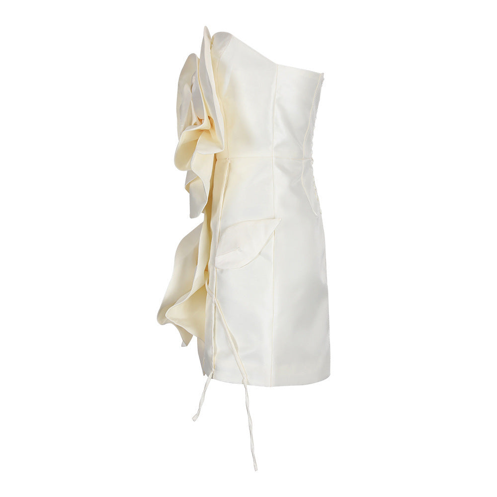 Anna | Robe Mini Bustier Avec Détails Floraux pour Femmes
