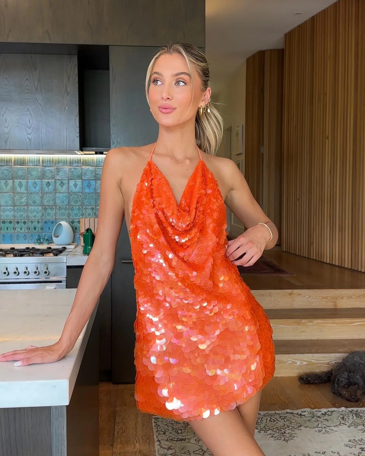 Livia | Mini-Robe D'Été de Soirée à Paillettes Sans Manches pour Femme