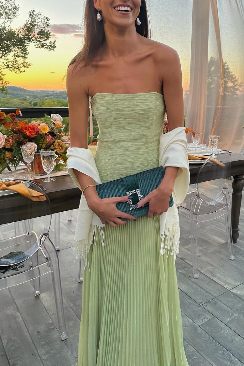 Skyla | Robe D'Invitée de Mariage Maxi Bustier pour Femme