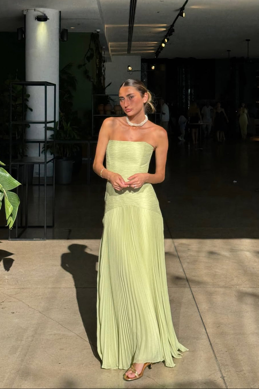 Skyla | Robe Longue Bustier pour Invitée de Mariage