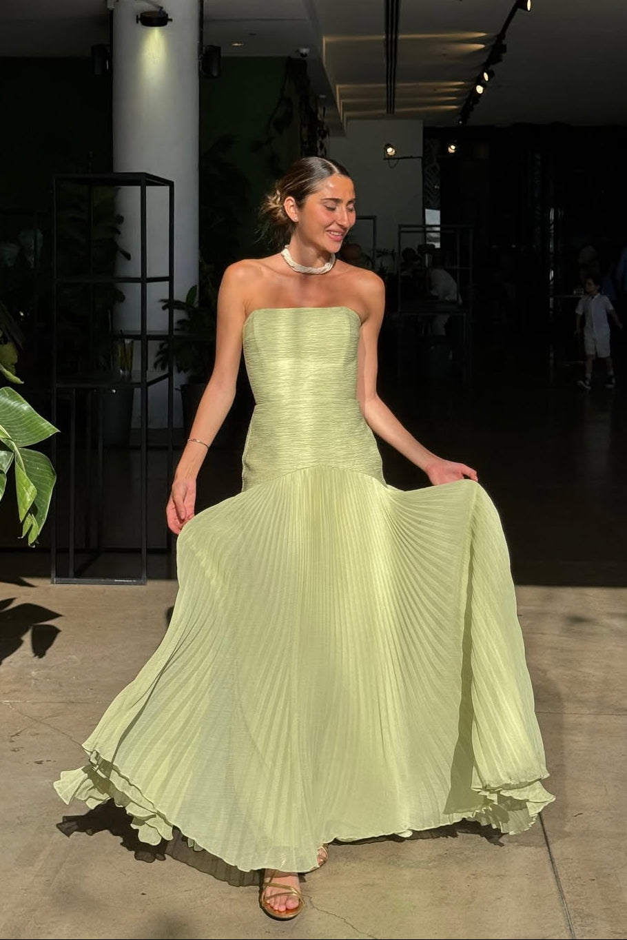 Skyla | Robe Longue Bustier pour Invitée de Mariage