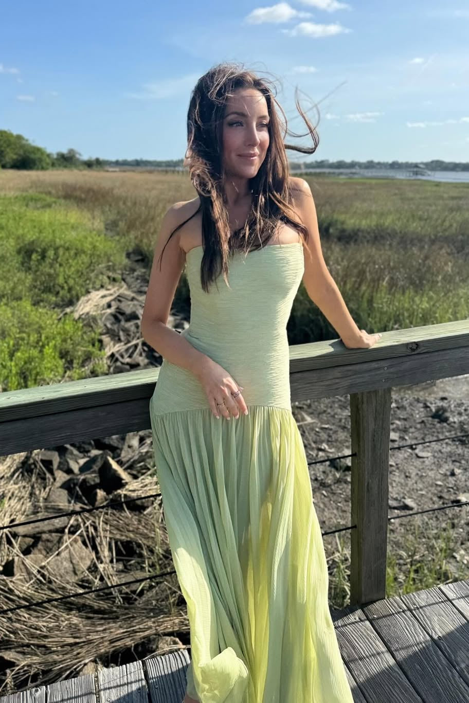 Skyla | Robe Longue Bustier pour Invitée de Mariage