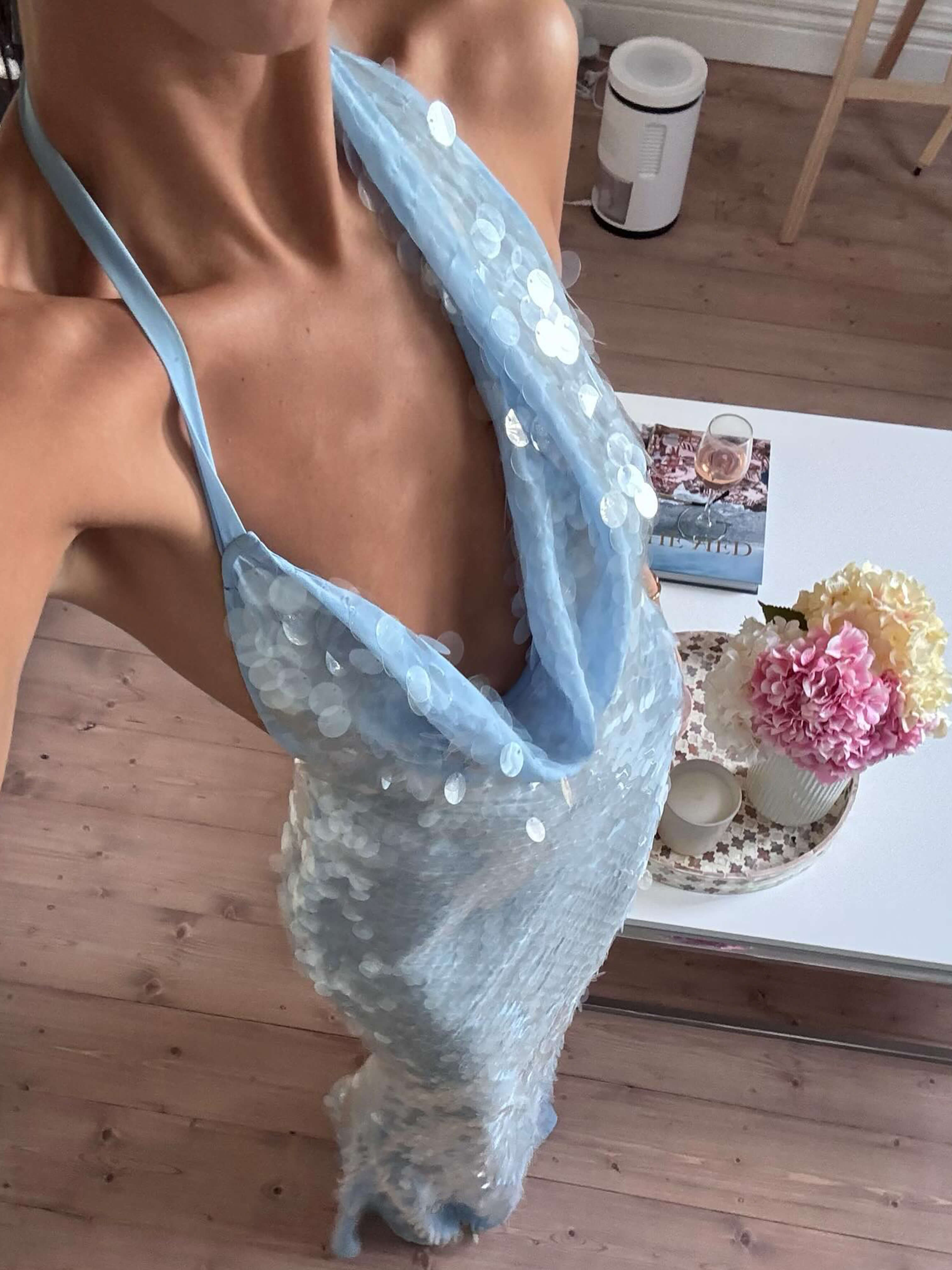 Suzy | Robe D'Été Maxi Sans Manches à Sequins pour Femmes
