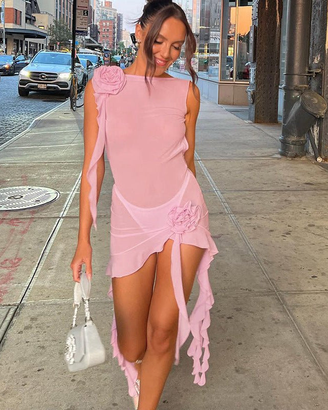Alanna | Mini Robe de Plage dos Nu pour Femmes pour les Vacances D'Été