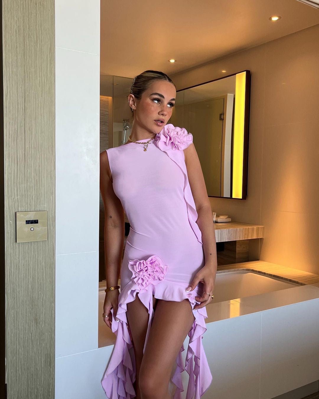 Alanna | Mini Robe de Plage dos Nu pour Femmes pour les Vacances D'Été