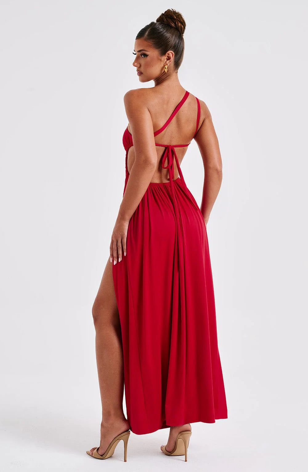 Amanda | Robe de Bal Longue à une Épaule Fendue pour Femme
