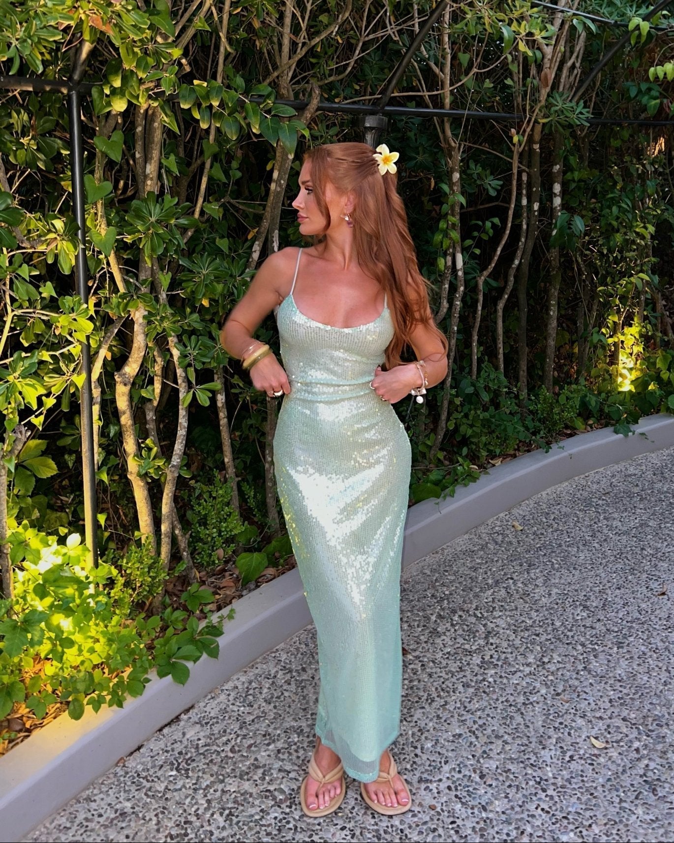 Amaria | Robe Longue D'Été à Paillettes Sans Manches pour Femme