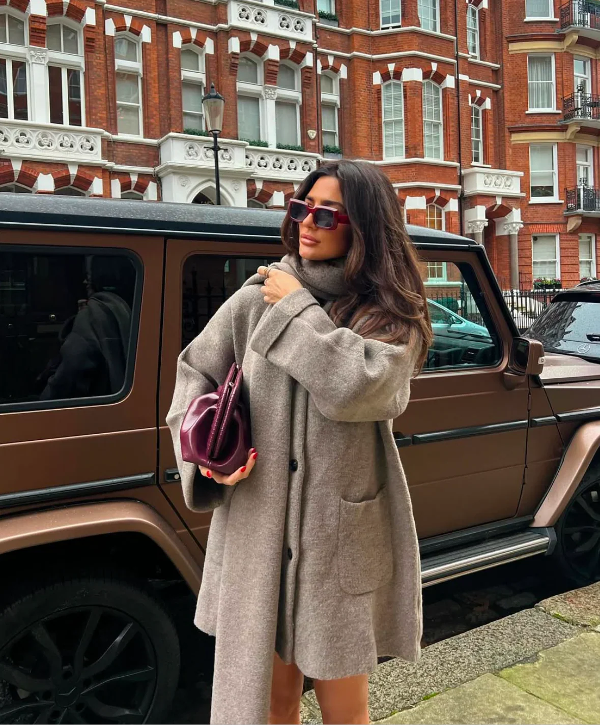 Aria | Manteau Oversize pour Femme Avec Écharpe