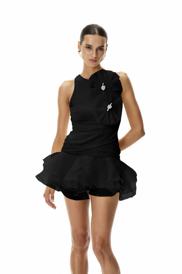 Ayleen | Robe de Cocktail Mini Sans Manches pour Femmes