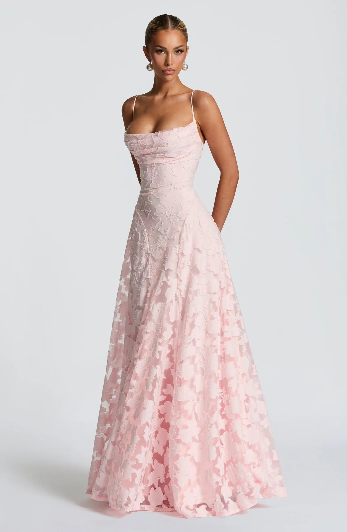 Briar | Robe Longue Florale Sans Manches pour Invitée de Mariage