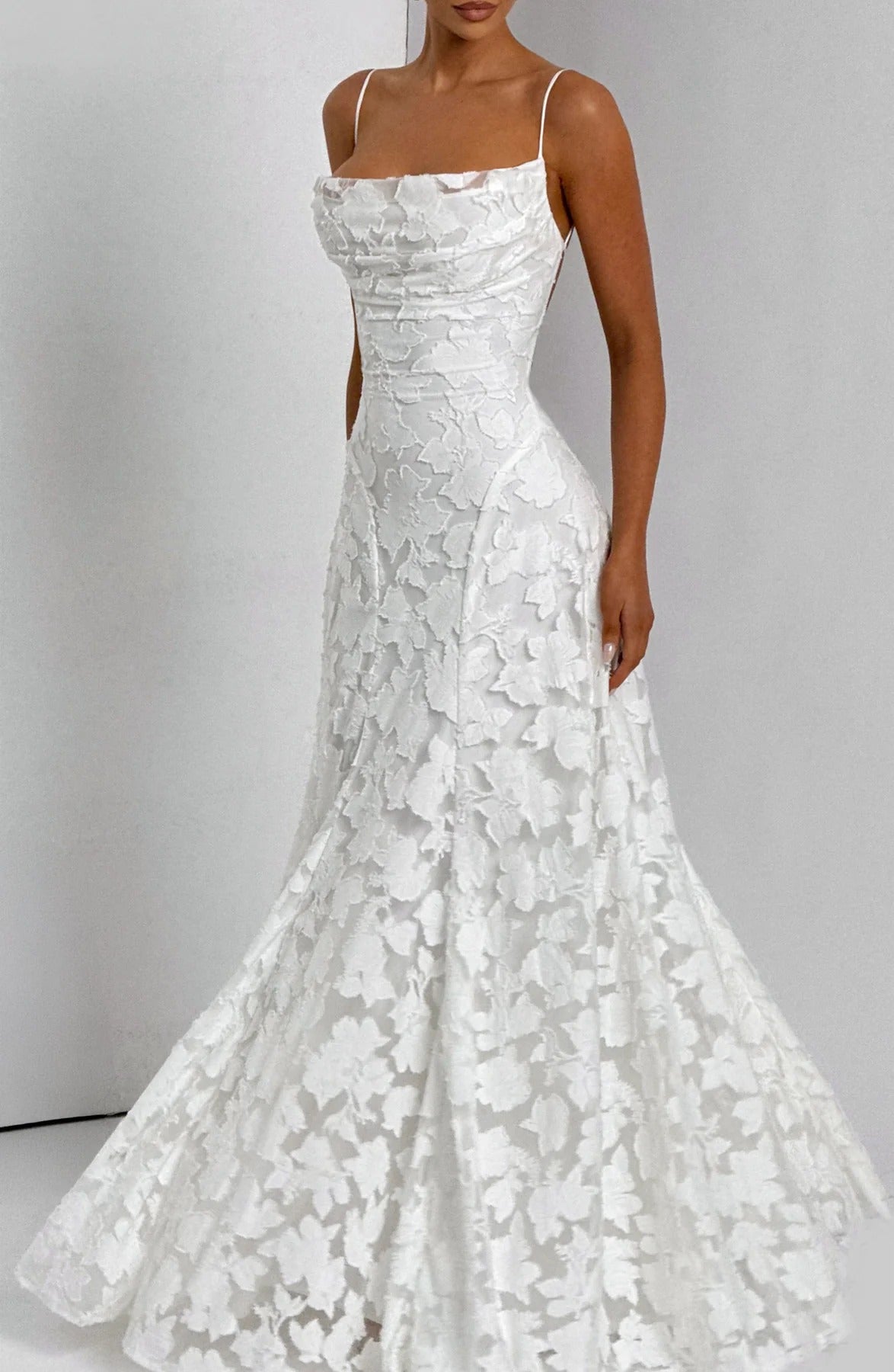 Briar | Robe Longue Florale Sans Manches pour Invitée de Mariage