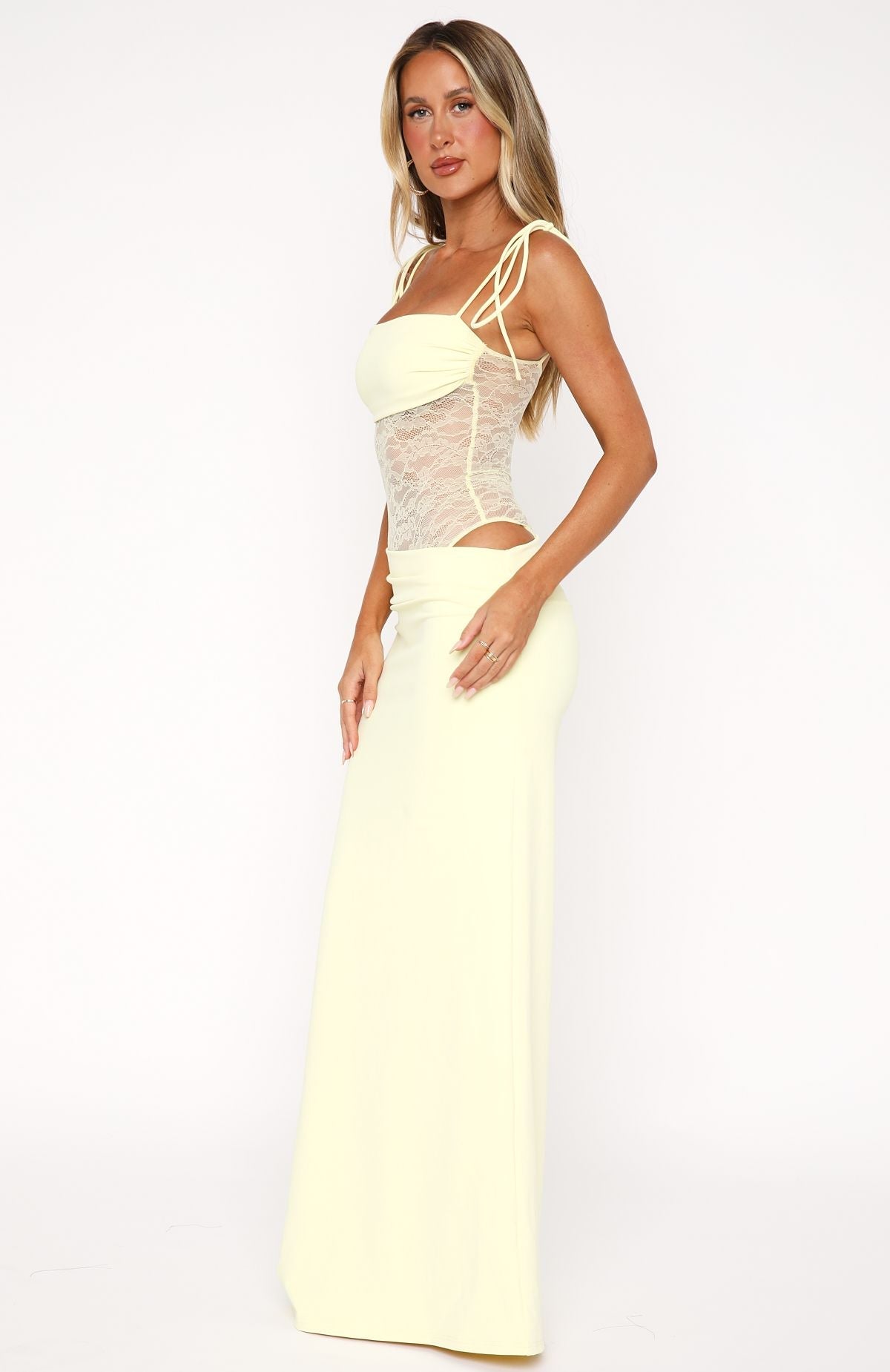 Brietta | Robe D'Été Maxi Sans Manches en Dentelle pour Femme