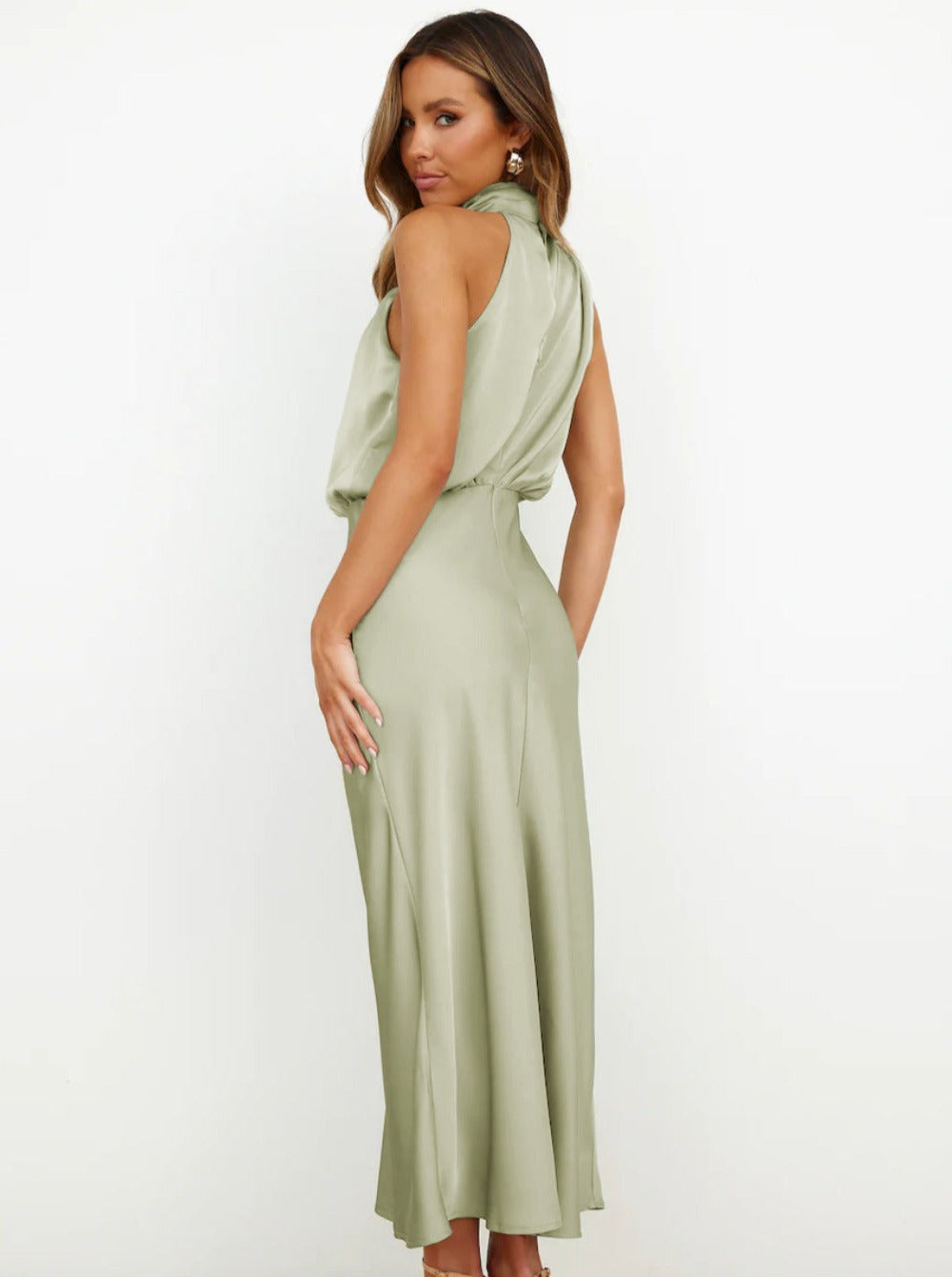 Briony | Robe Longue Élégante à dos Nu pour Invitée de Mariage
