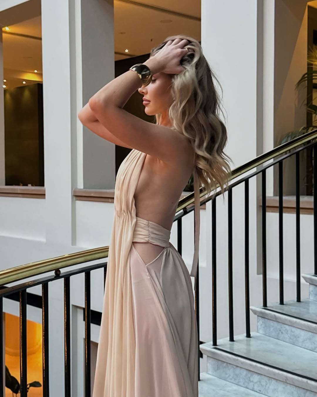 Camila | Robe D'Été Maxi dos Nu Avec Décolleté en V Profond pour Femme