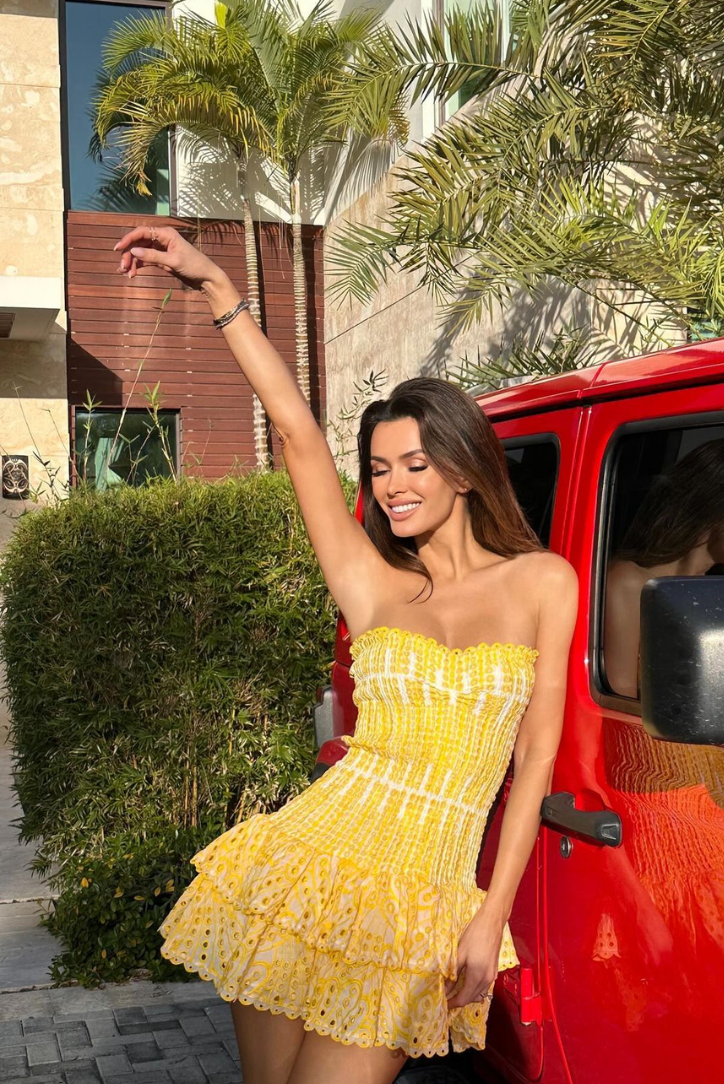 Danica | Robe D'Été Courte de Vacances à Volants pour Femme
