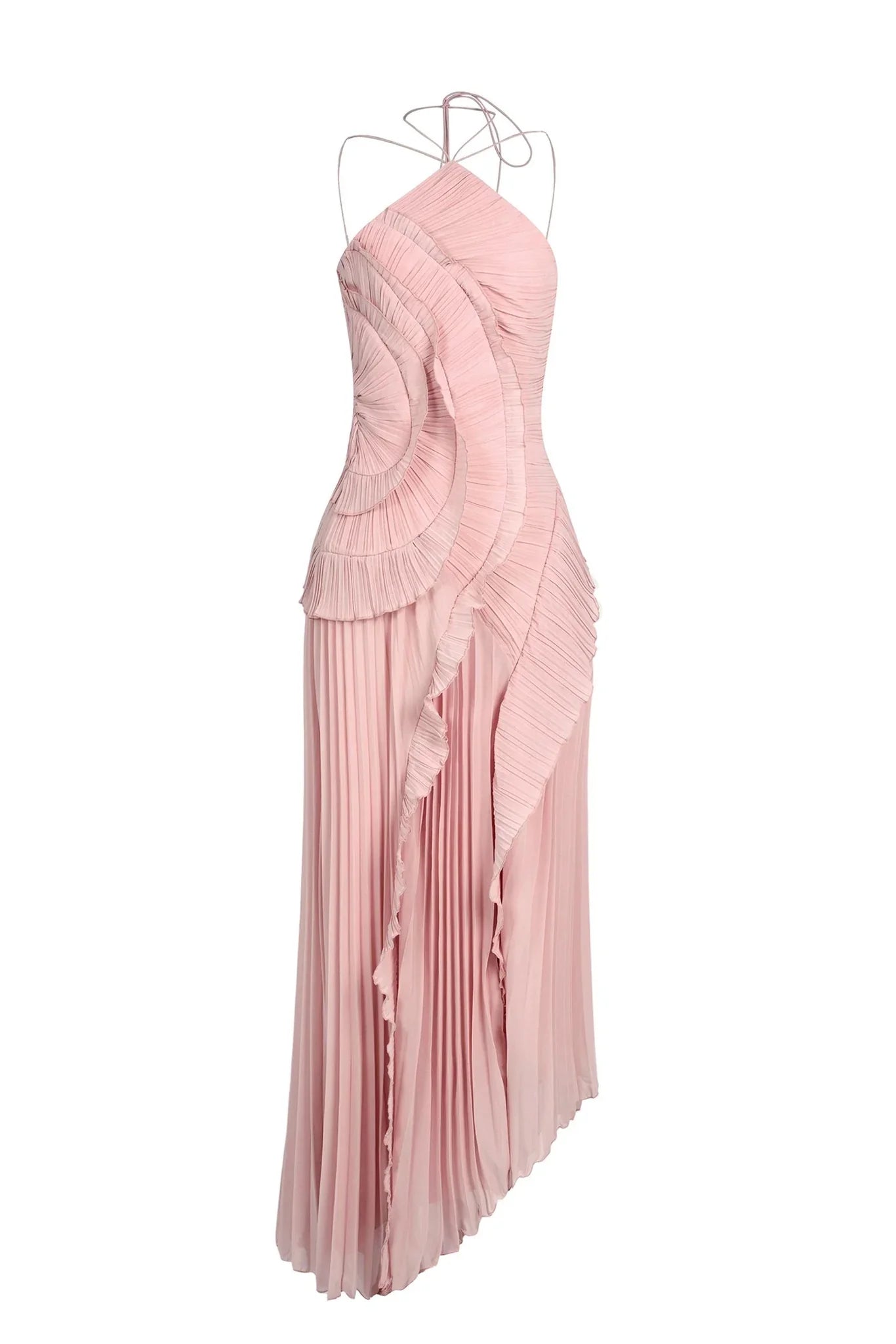 Eliza | Robe Longue D'Invitée de Mariage à Volants Plissés pour Femme