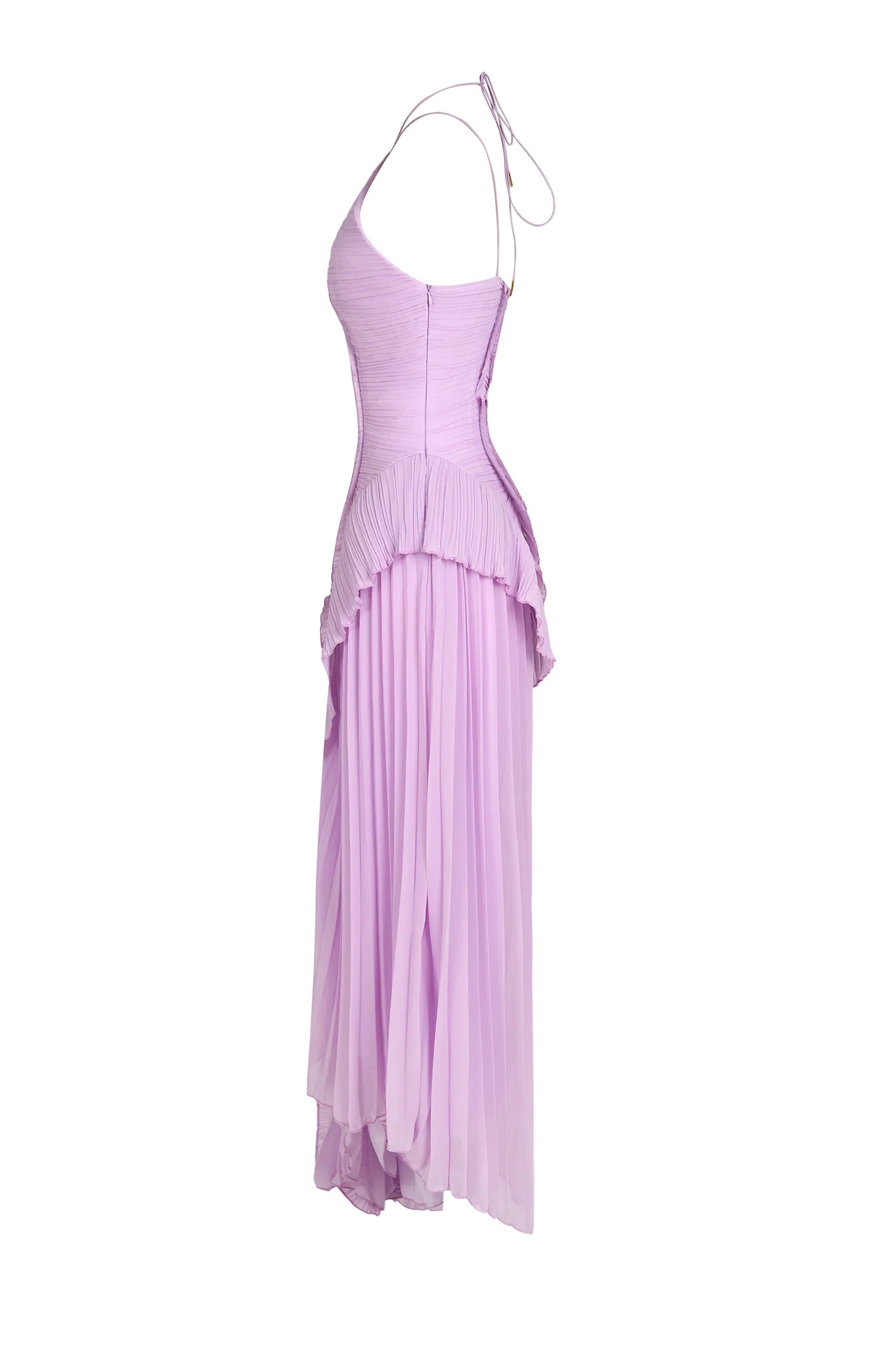 Eliza | Robe Longue D'Invitée de Mariage à Volants Plissés pour Femme