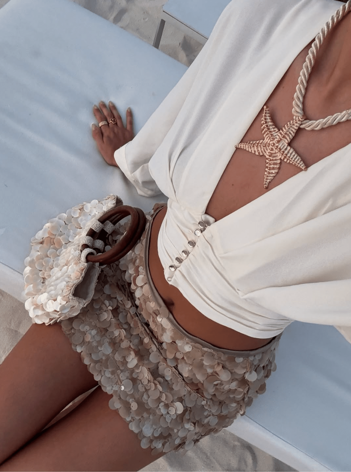 Gwen | Mini-Jupe de Plage à Paillettes pour Femme