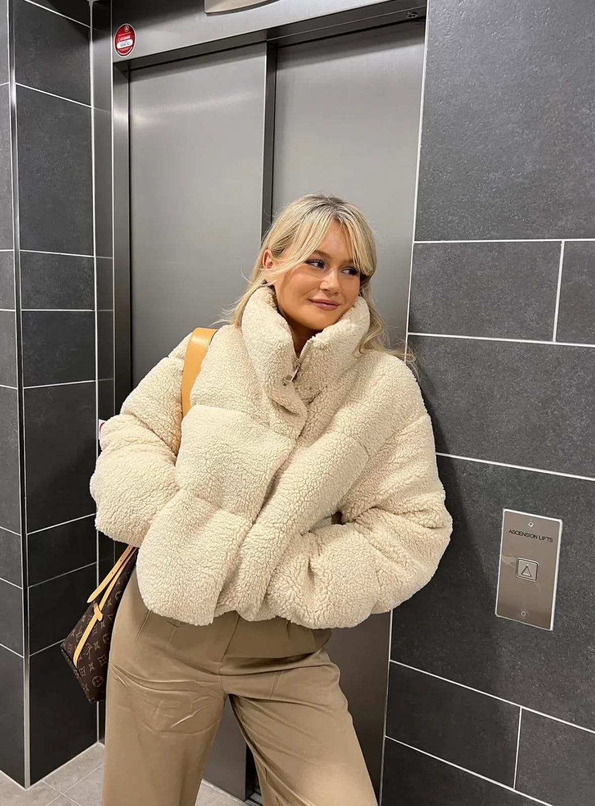 Hope | Veste Puffer Teddy Oversize pour Femme