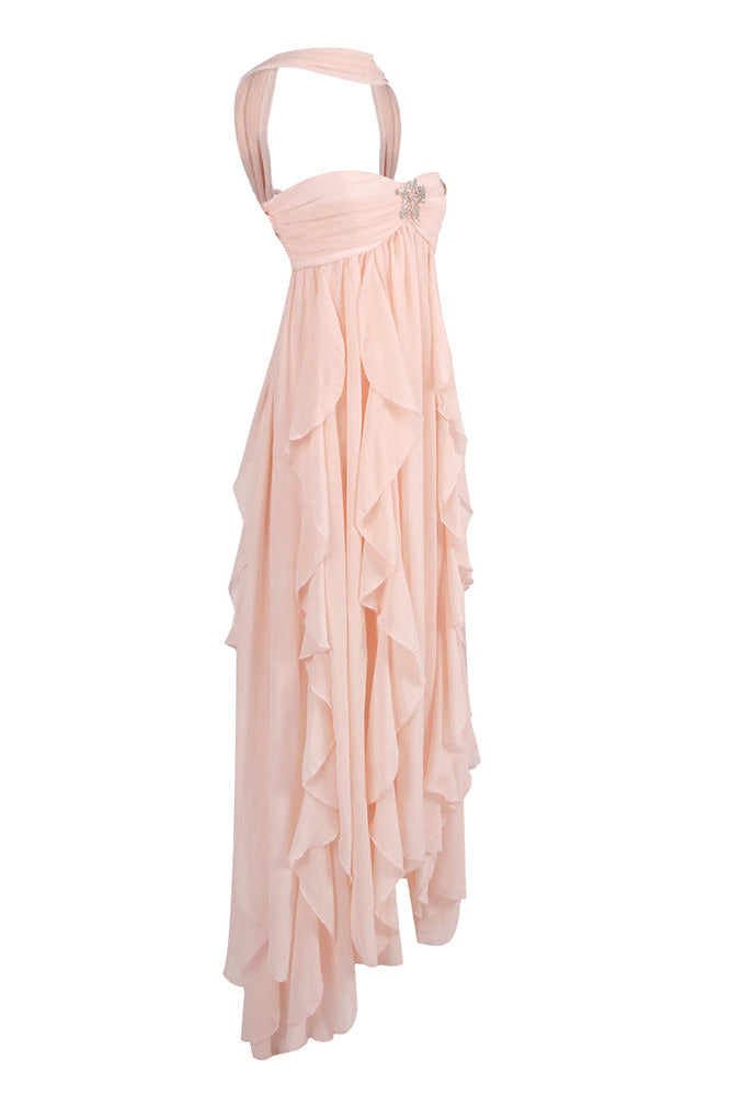 Imogen | Robe Maxi Bustier à Volants pour Invitée de Mariage