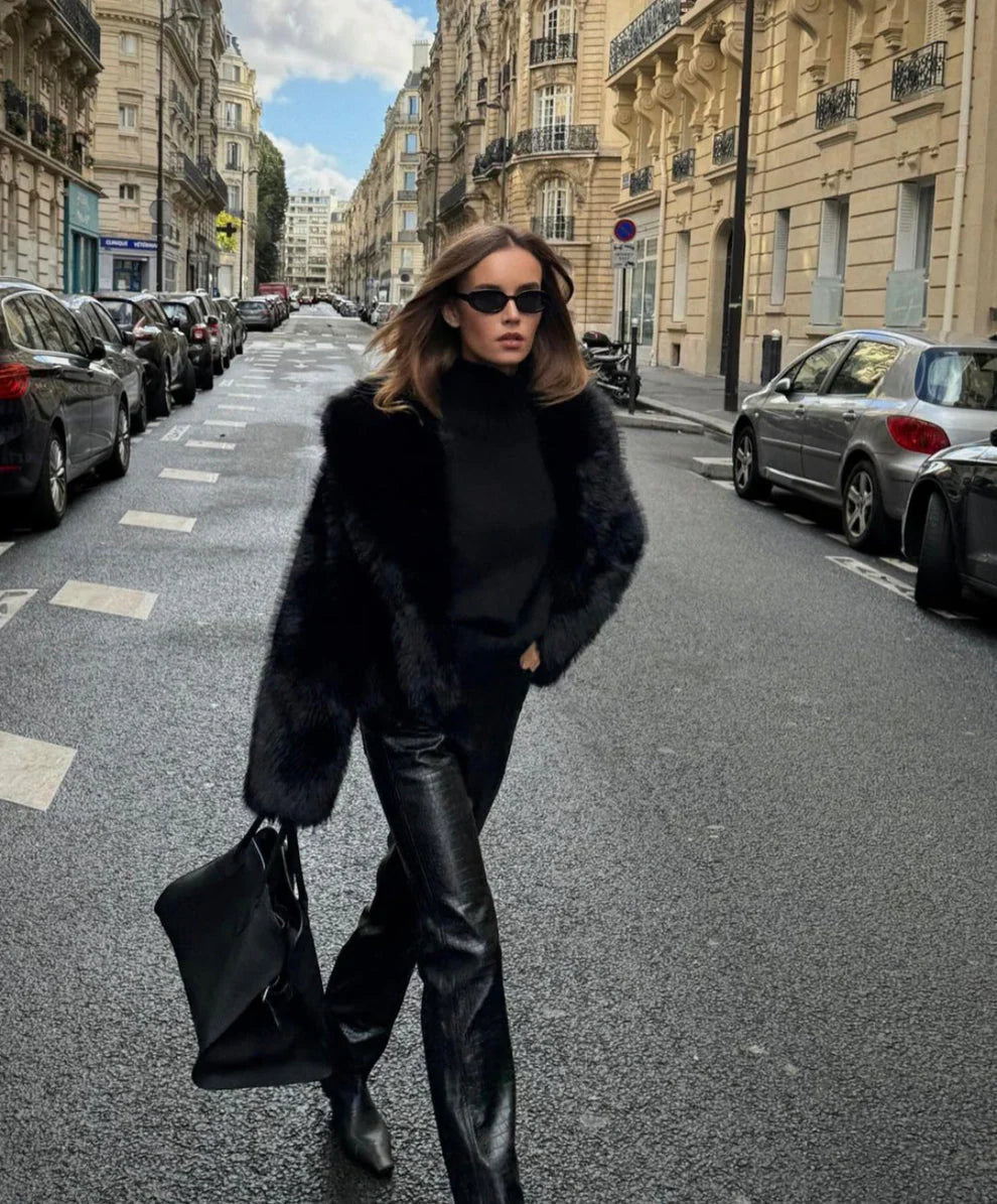 Isabella | Manteau Oversize en Fausse Fourrure pour Femme