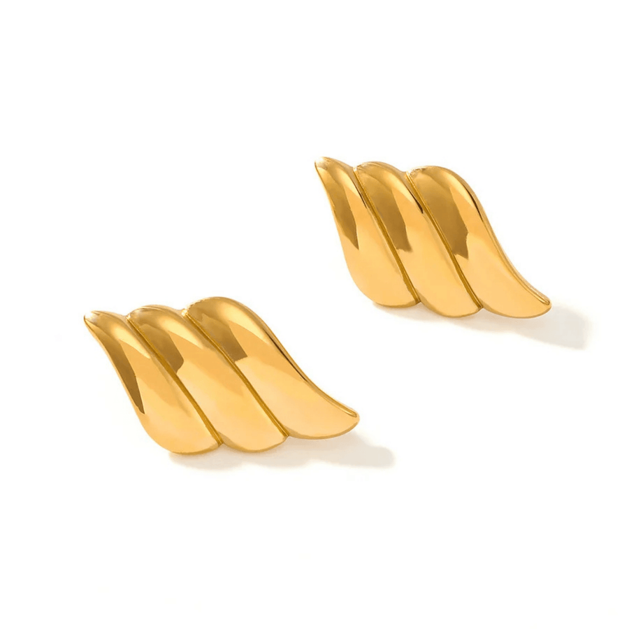 Isla | Boucles D'Oreilles Ailes à Trois Couches pour Femmes