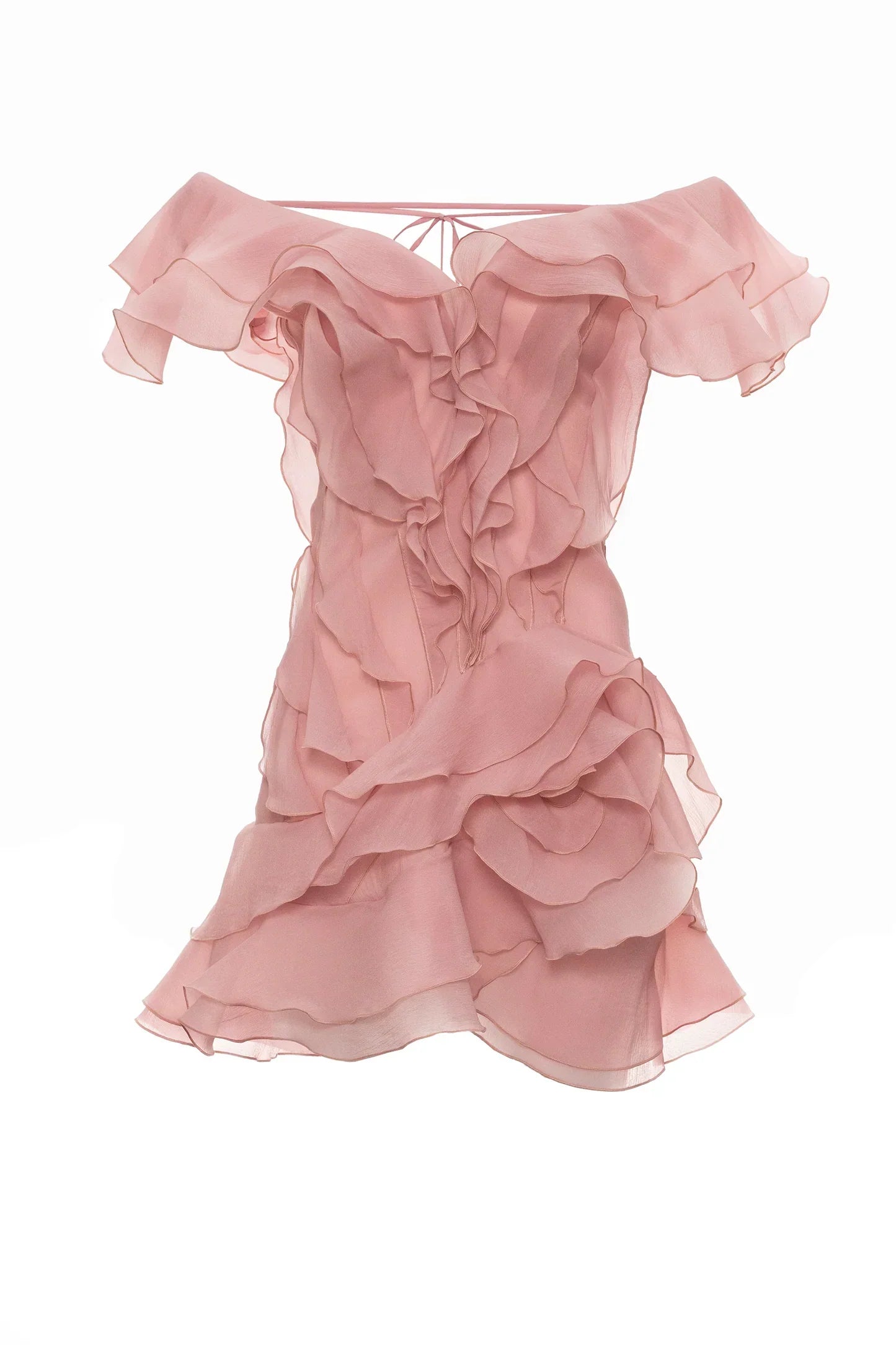 Jazlyn | V-Neck Ruffled Off-Shoulder Short Summer Dress