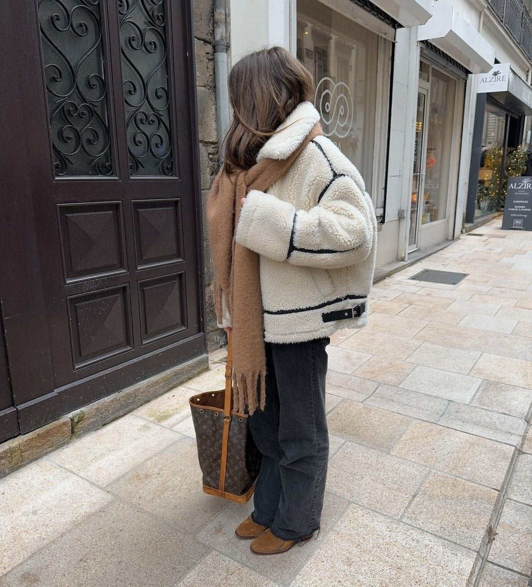 Katherine | Veste Teddy Surdimensionnée pour Femmes