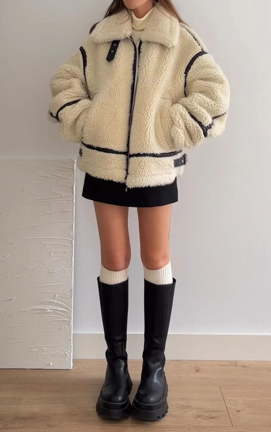 Katherine | Veste Teddy Surdimensionnée pour Femmes