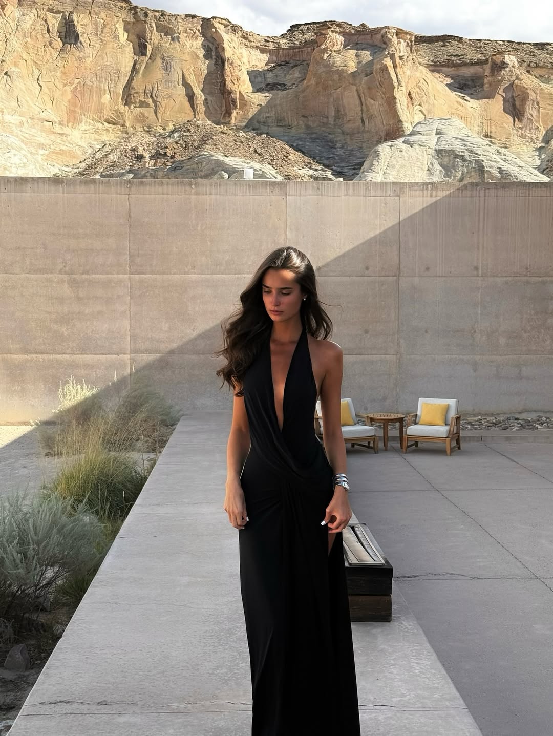 Lilith | Robe D'Été Maxi dos Nu à Licou pour Femme