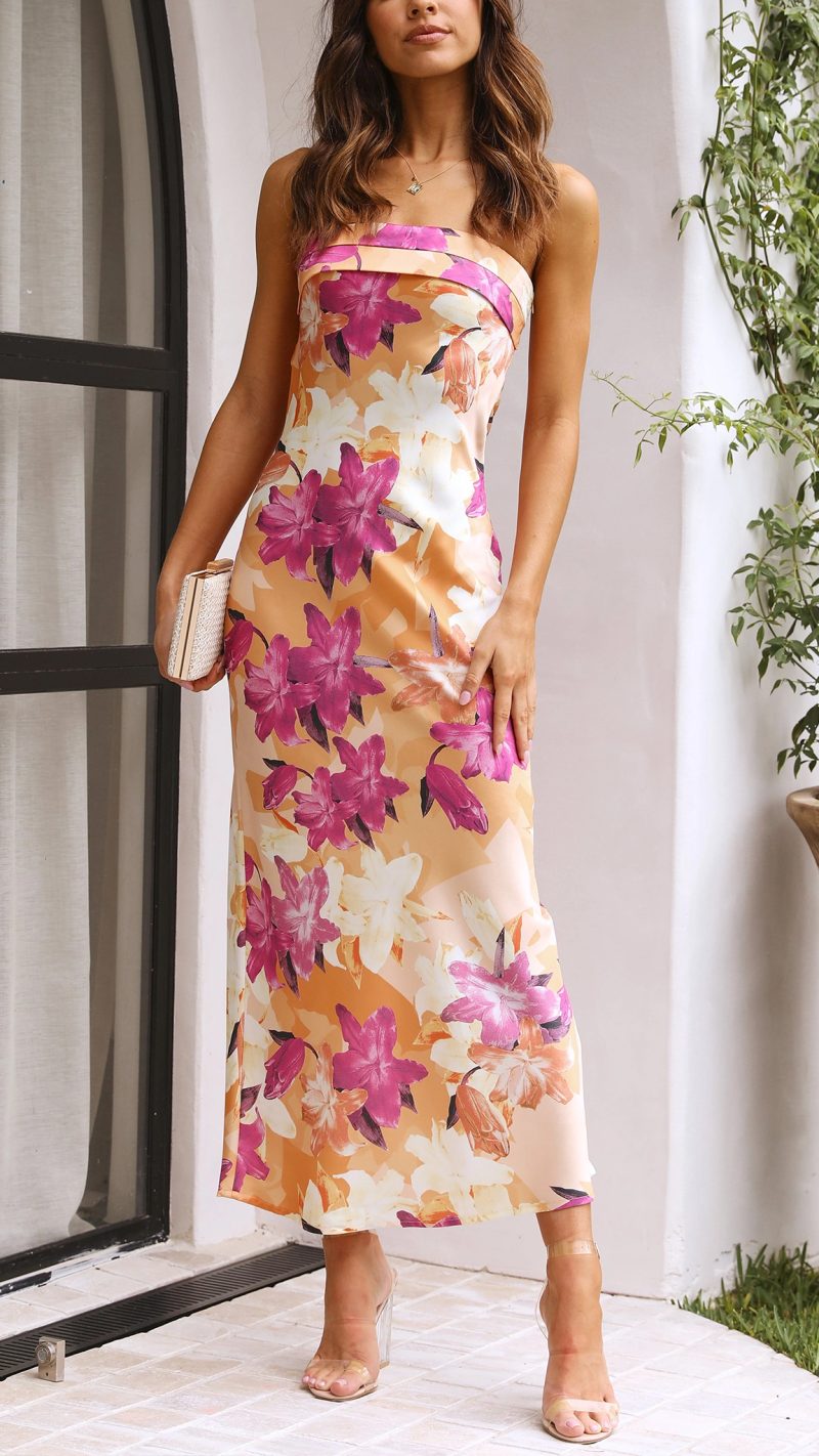 Linnea | Robe de Mariée Maxi Bustier Fleurie pour Femme