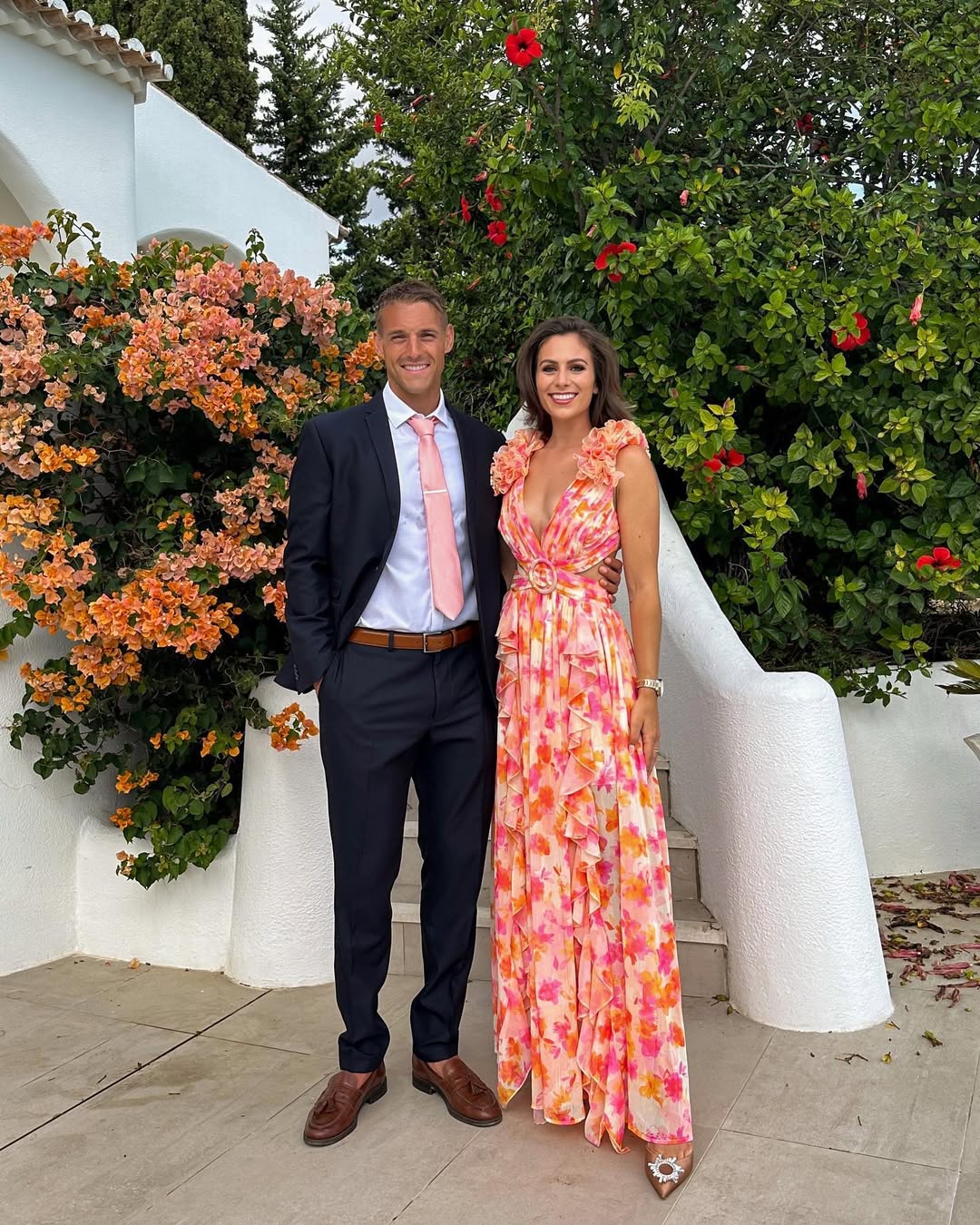Maeve | Robe Longue Florale à Découpes Sans Manches pour Invitée de Mariage